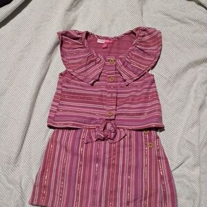 Penelope Mack Mauve and White Patterned Set